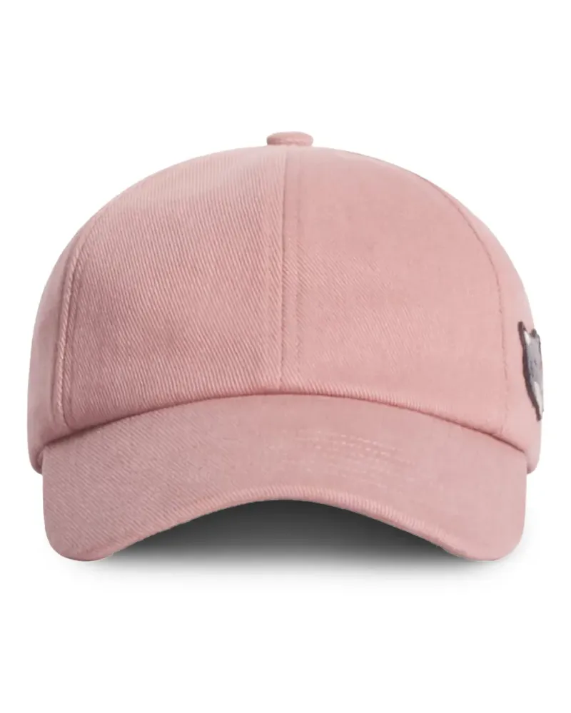 Kitsuné patch-appliqué baseball cap - Rosa Rosa