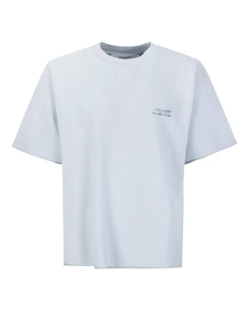 Golden Goose T-Shirt mit Logo-Print - Blau Blau