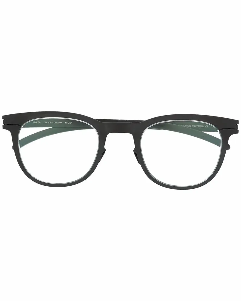 Mykita Brille mit rundem Gestell - Schwarz Schwarz