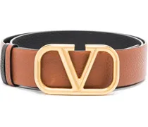 Gürtel mit VLogo - Braun