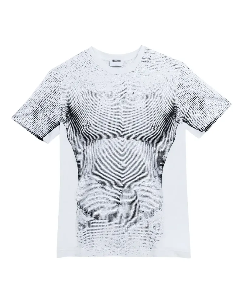Moschino T-Shirt mit Statuen-Print - Weiß Weiß