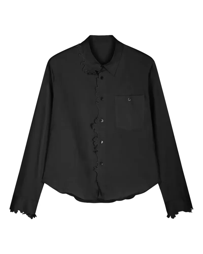 JNBY Hemd mit Wellensaum - Schwarz Schwarz