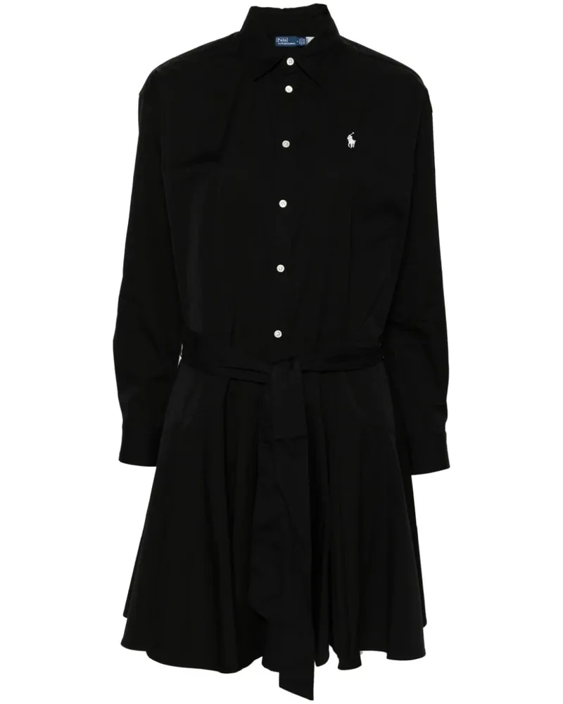 Ralph Lauren Kurzes Hemdkleid - Schwarz Schwarz