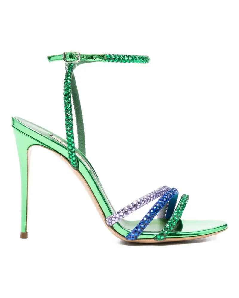 Casadei Blade embellished strap sandals - Grün Grün