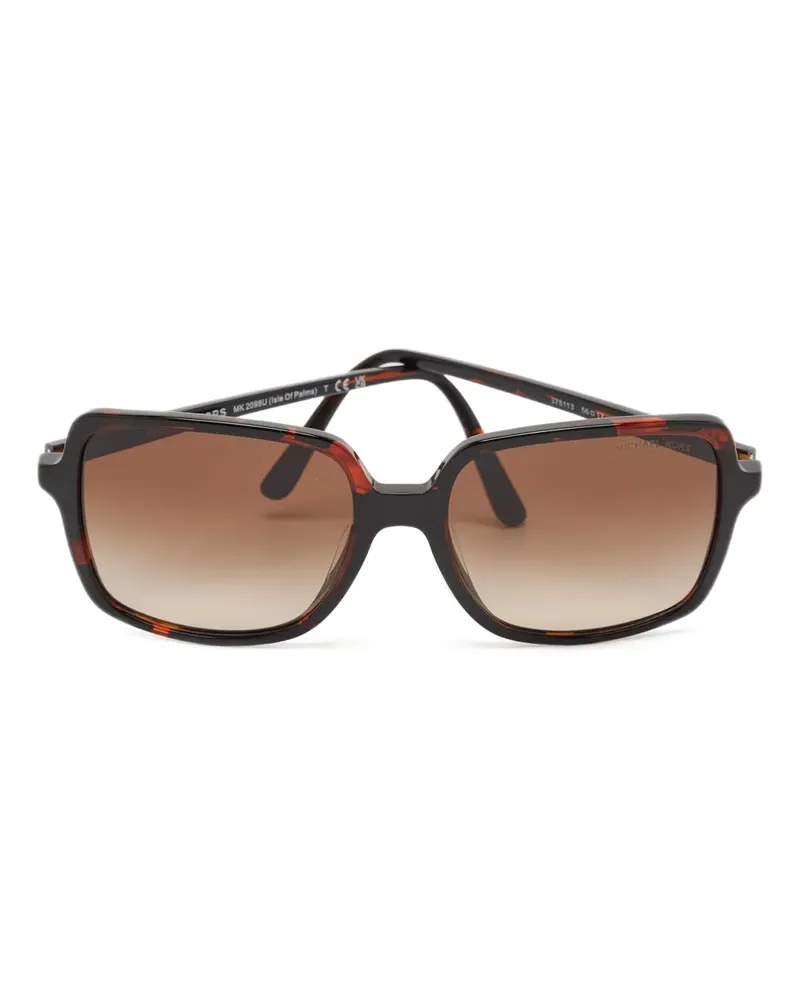 Michael Kors Pre-owned Sonnenbrille mit eckigem Gestell - Braun Braun
