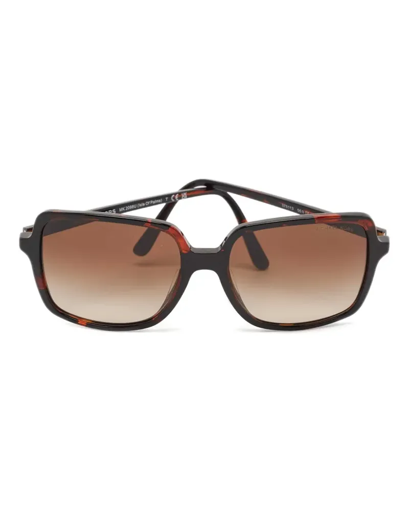 Michael Kors Pre-owned Sonnenbrille mit eckigem Gestell - Braun Braun