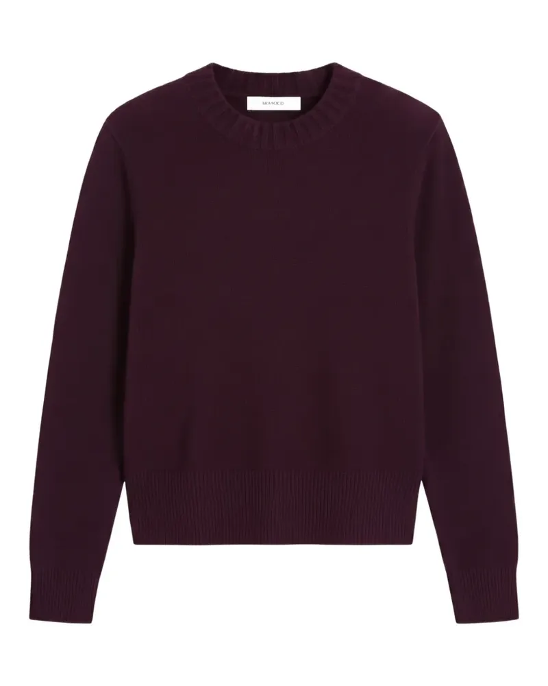 Chinti & Parker Cropped-Pullover mit geripptem Besatz - Violett Violett