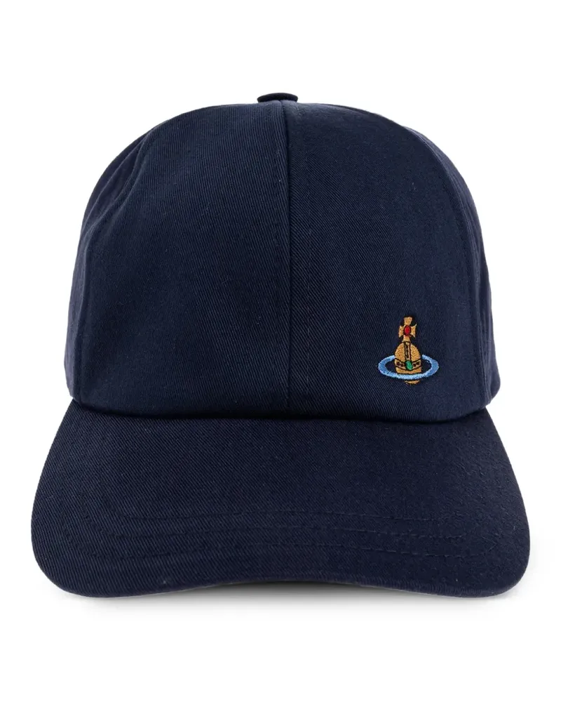 Vivienne Westwood Baseballkappe mit Orb-Stickerei - Blau Blau