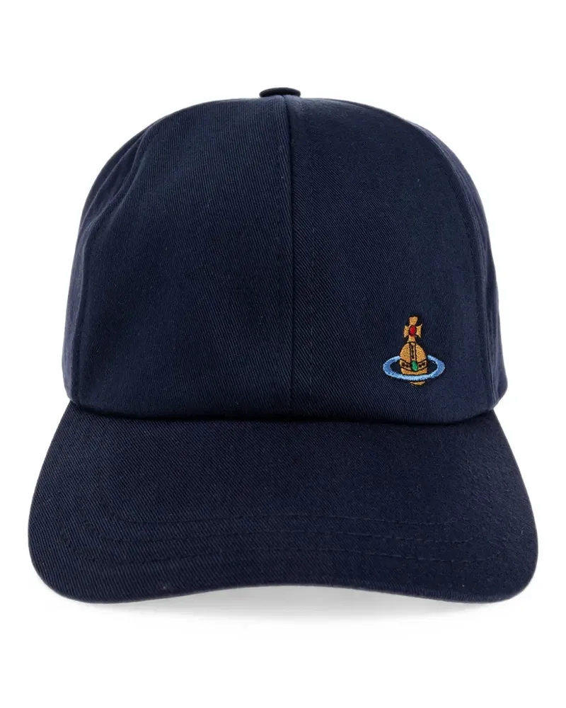 Vivienne Westwood Baseballkappe mit Orb-Stickerei - Blau Blau