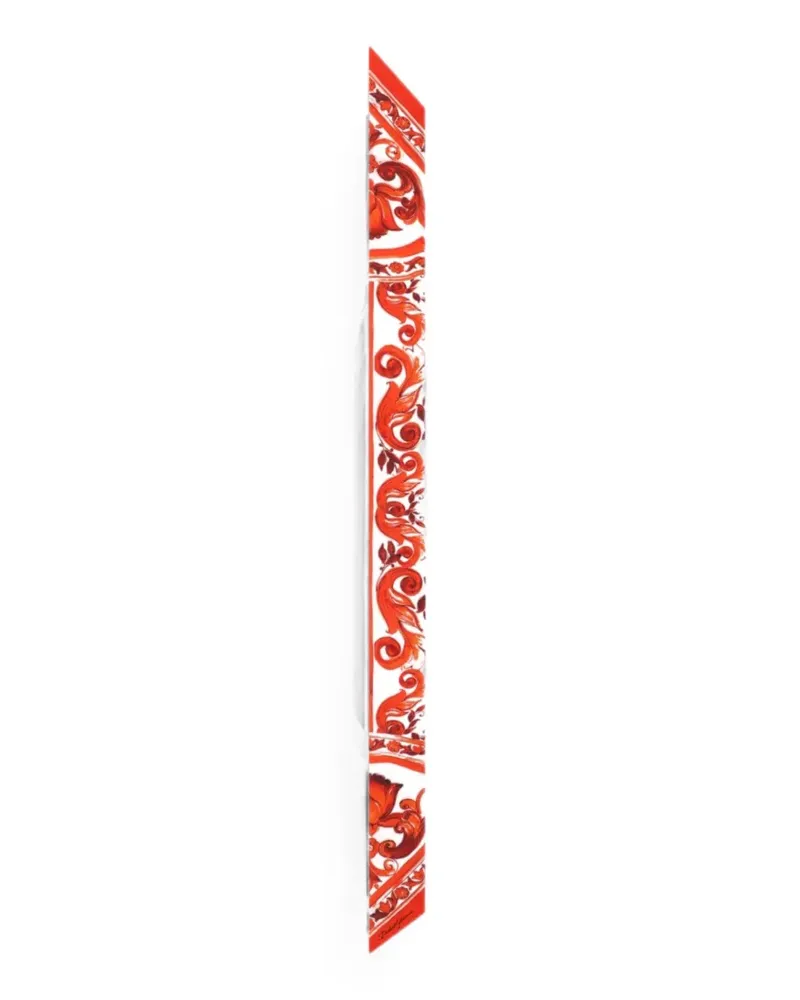 Dolce & Gabbana Maiolica-print scarf - Rot Rot
