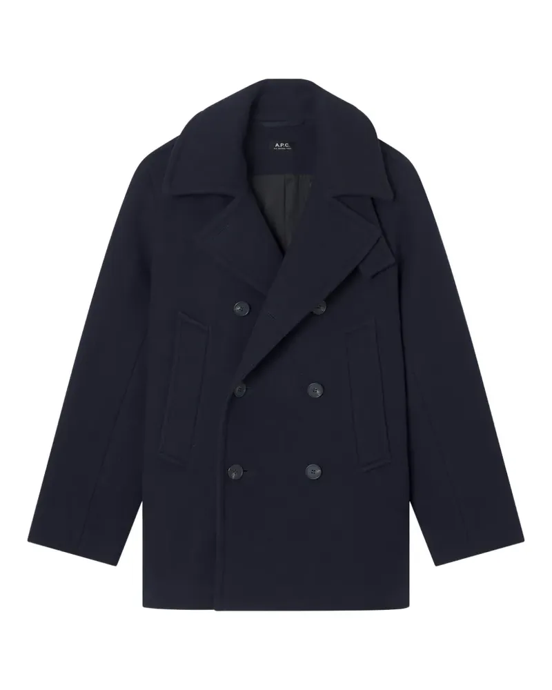 A.P.C. Klassische Cabanjacke - Blau Blau