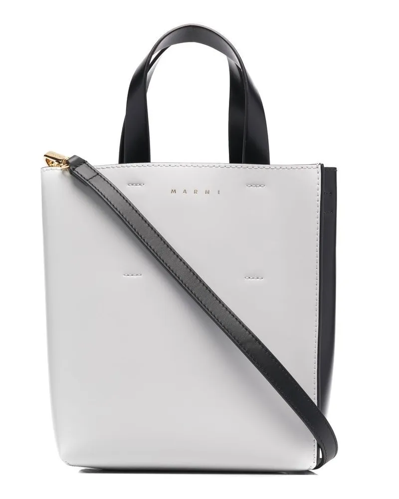 Marni Zweifarbige Handtasche - Grau Grau