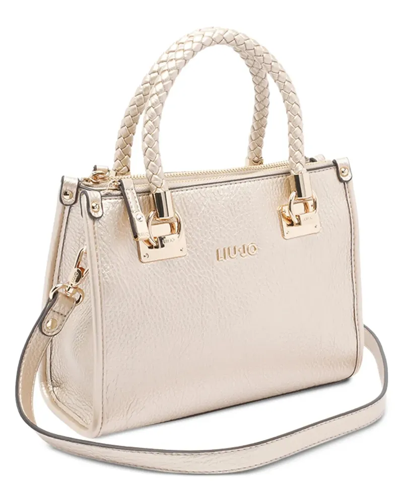 Liu Jo Shopper mit Logo-Schild - Gold Gold