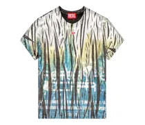 T-Uncutie-Long-Foil T-Shirt mit Zebra-Print