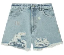 Jeans-Shorts im Distressed-Look