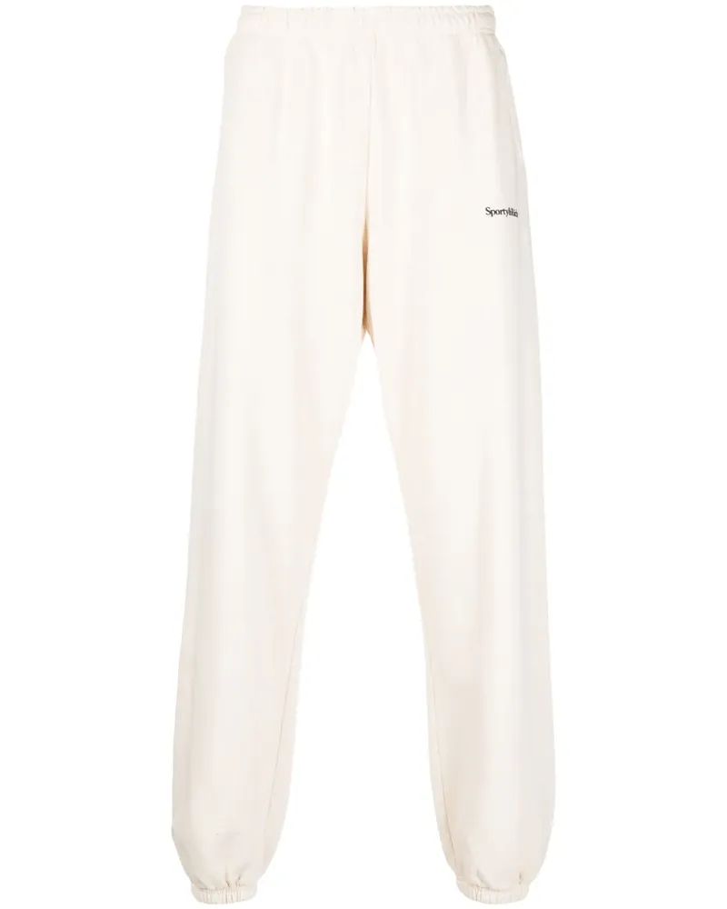 SPORTY & RICH Jogginghose mit Logo-Print - Nude Nude