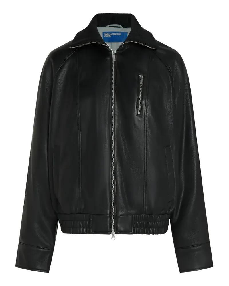 Karl Lagerfeld x Pietro Terzini Jacke mit Reißverschluss - Schwarz Schwarz