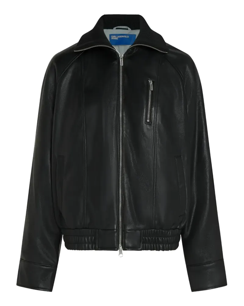 Karl Lagerfeld x Pietro Terzini Jacke mit Reißverschluss - Schwarz Schwarz
