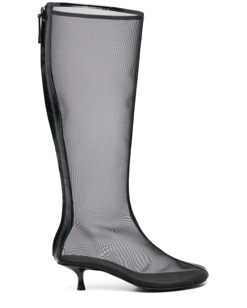 Christopher Esber Stiefel aus Mesh 50mm - Schwarz Schwarz