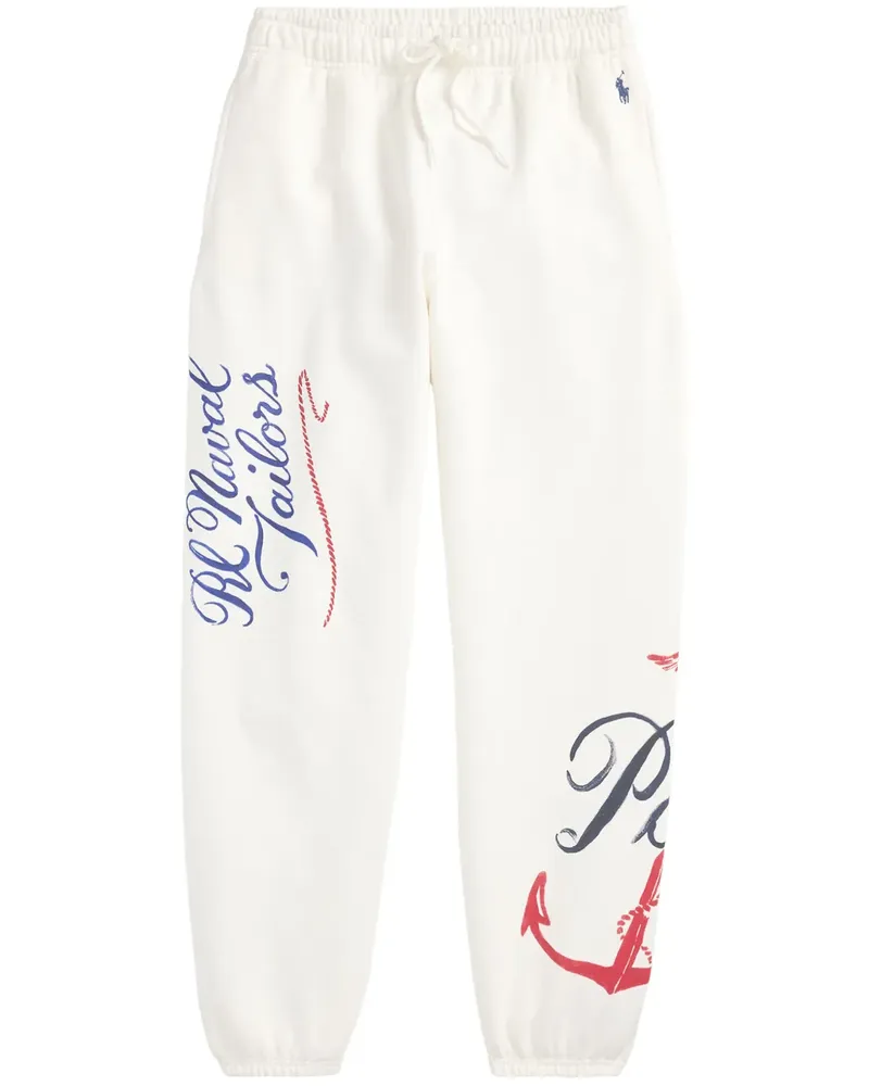 Ralph Lauren Jogginghose mit Nautical-Logo - Weiß Weiß