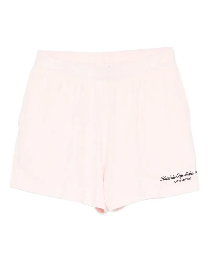 SPORTY & RICH x Hotel du Cap Eden Roc Eden Script Minishorts mit Logo-Stickerei - Rosa Rosa