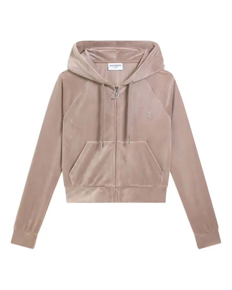 Juicy Couture diamanté-logo hoodie - Nude Nude