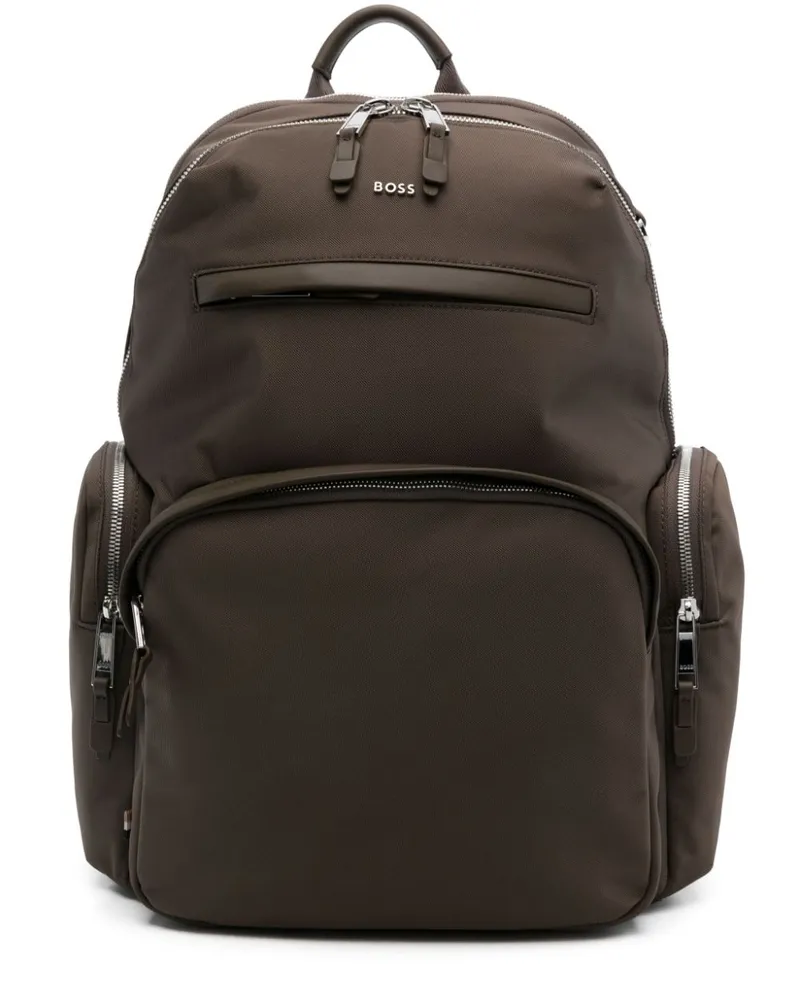 HUGO BOSS Rucksack mit Logo - Braun Braun