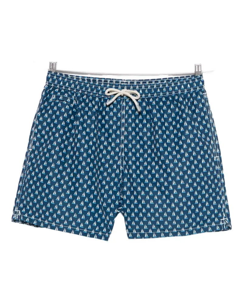 MC2 Saint Barth sail print swim shorts - Blau Blau