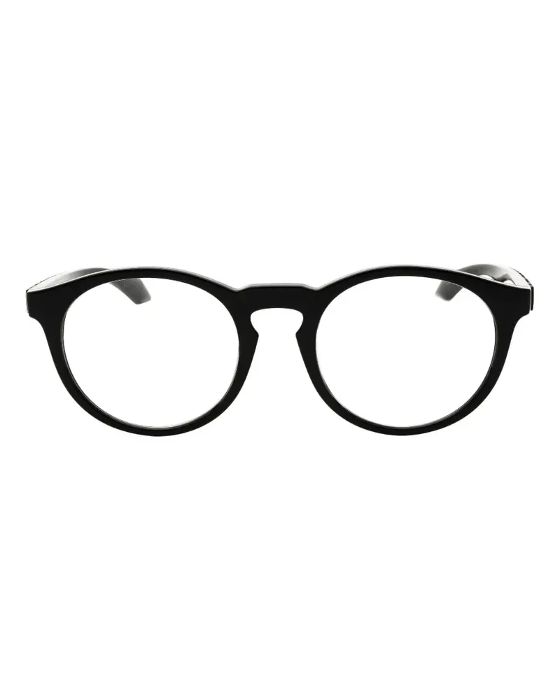 Versace Brille mit rundem Gestell - Schwarz Schwarz