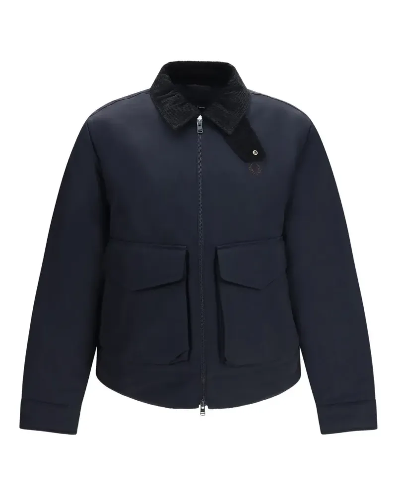 Fred Perry Caban Jacke mit Reißverschluss - Blau Blau