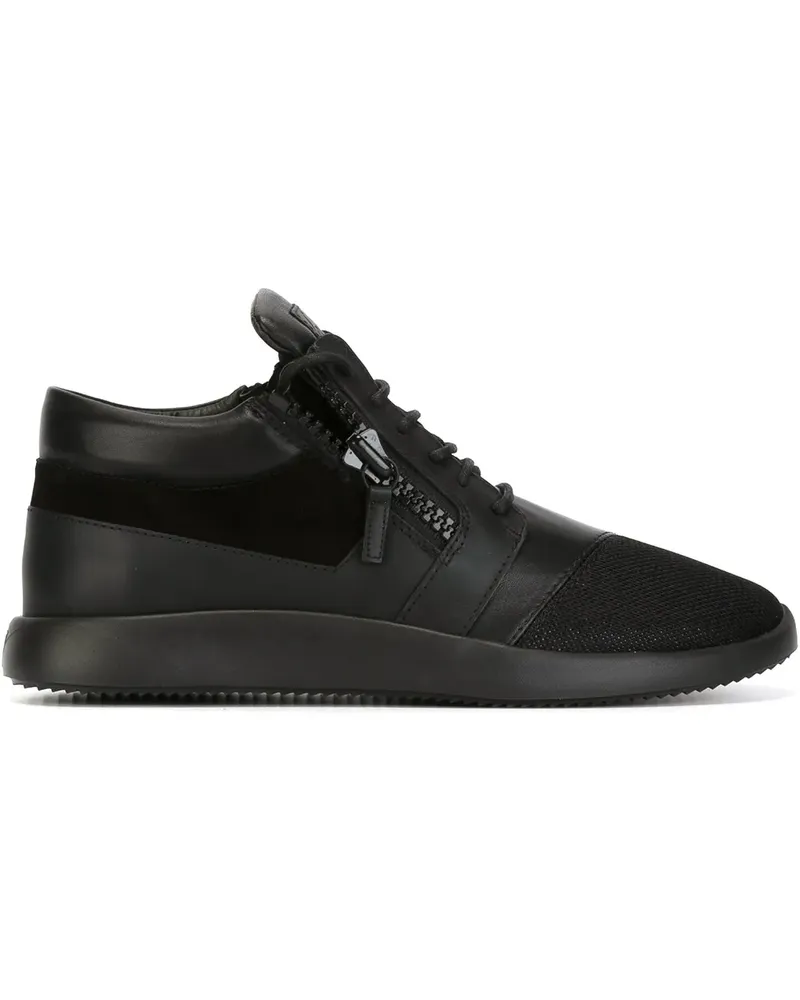 Giuseppe Zanotti The Shark' High-Top-Sneakers - Schwarz Schwarz