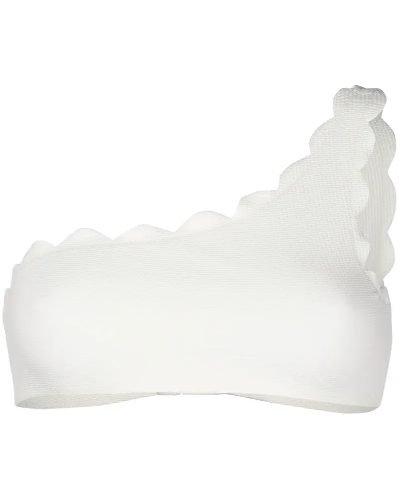 Marysia Asymmetrisches Bikinioberteil - Weiß Weiß