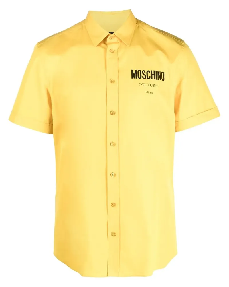 Moschino T-Shirt mit Logo-Print - Gelb Gelb