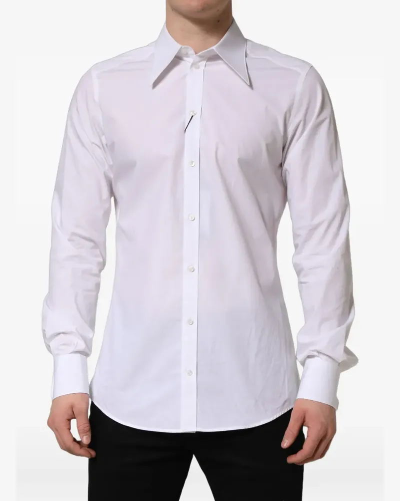 Dolce & Gabbana Martini long-sleeve shirt - Weiß Weiß