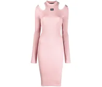 Strickkleid mit Cut-Out - Rosa