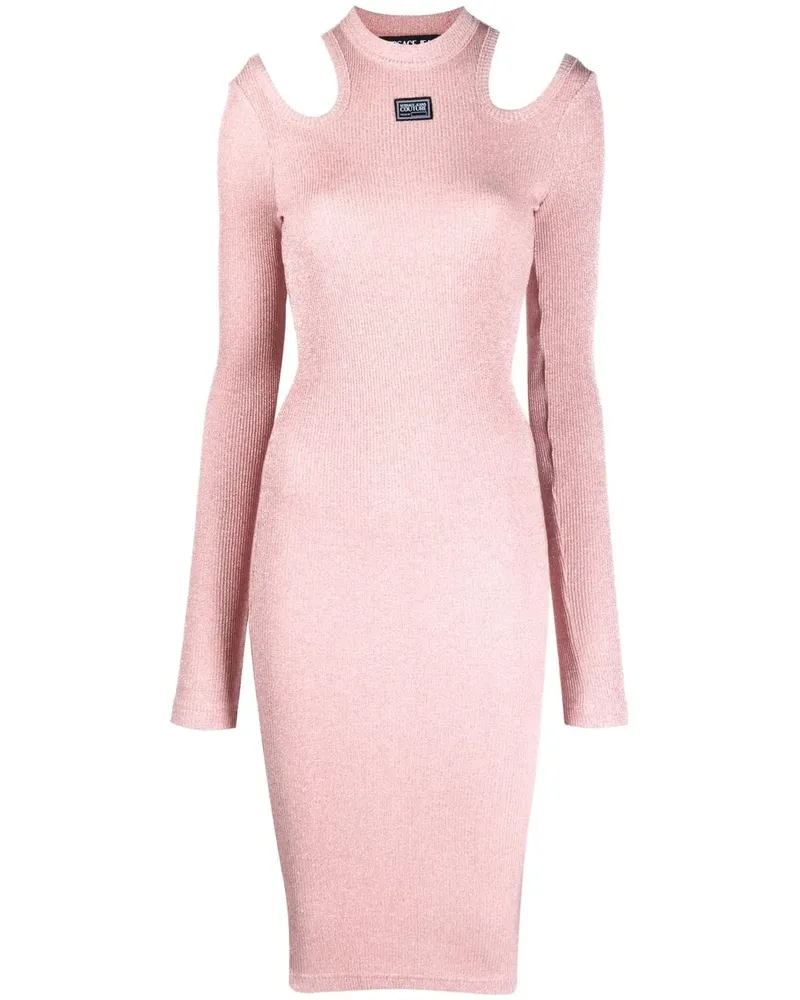 Versace Jeans Strickkleid mit Cut-Out - Rosa Rosa