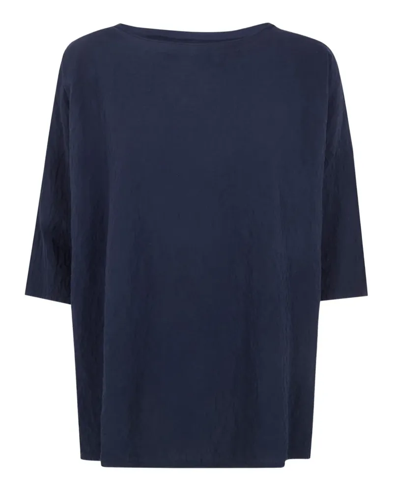 LABO.ART short-sleeved knitted top - Blau Blau