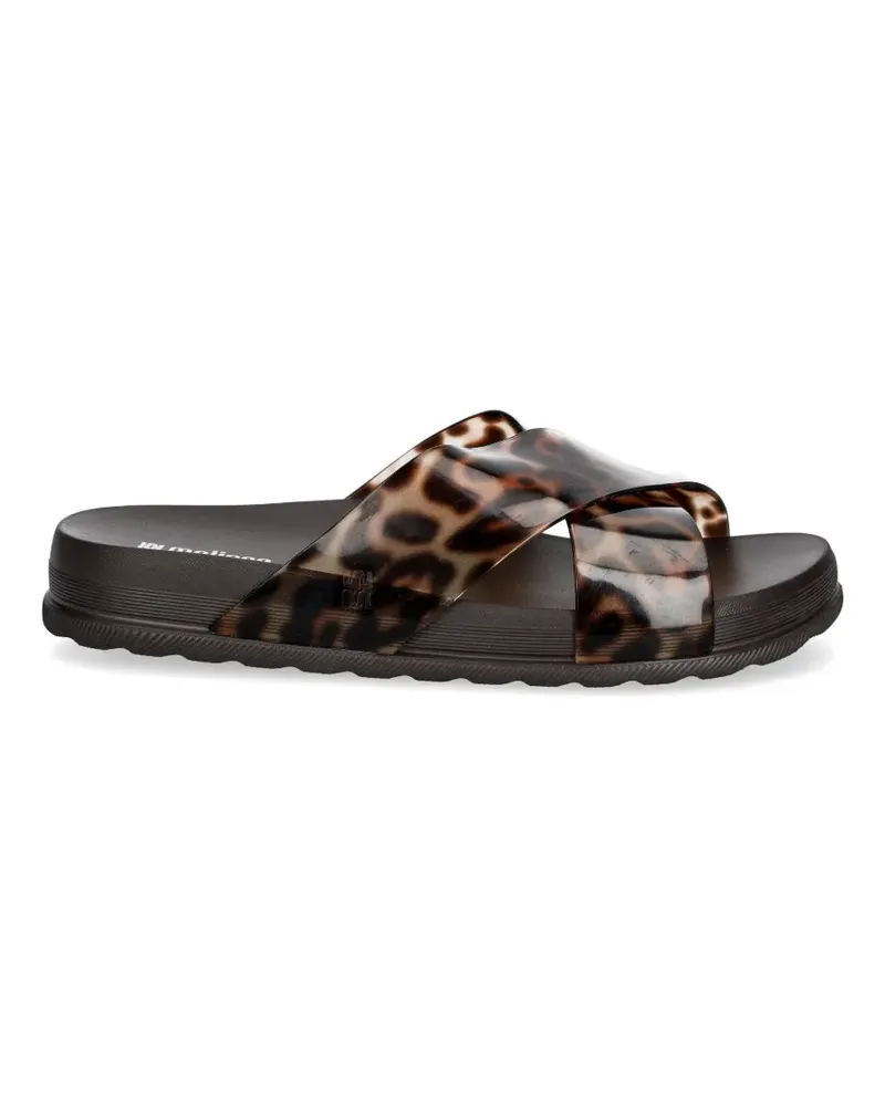 Melissa leopard-print crossover sandals - Braun Braun