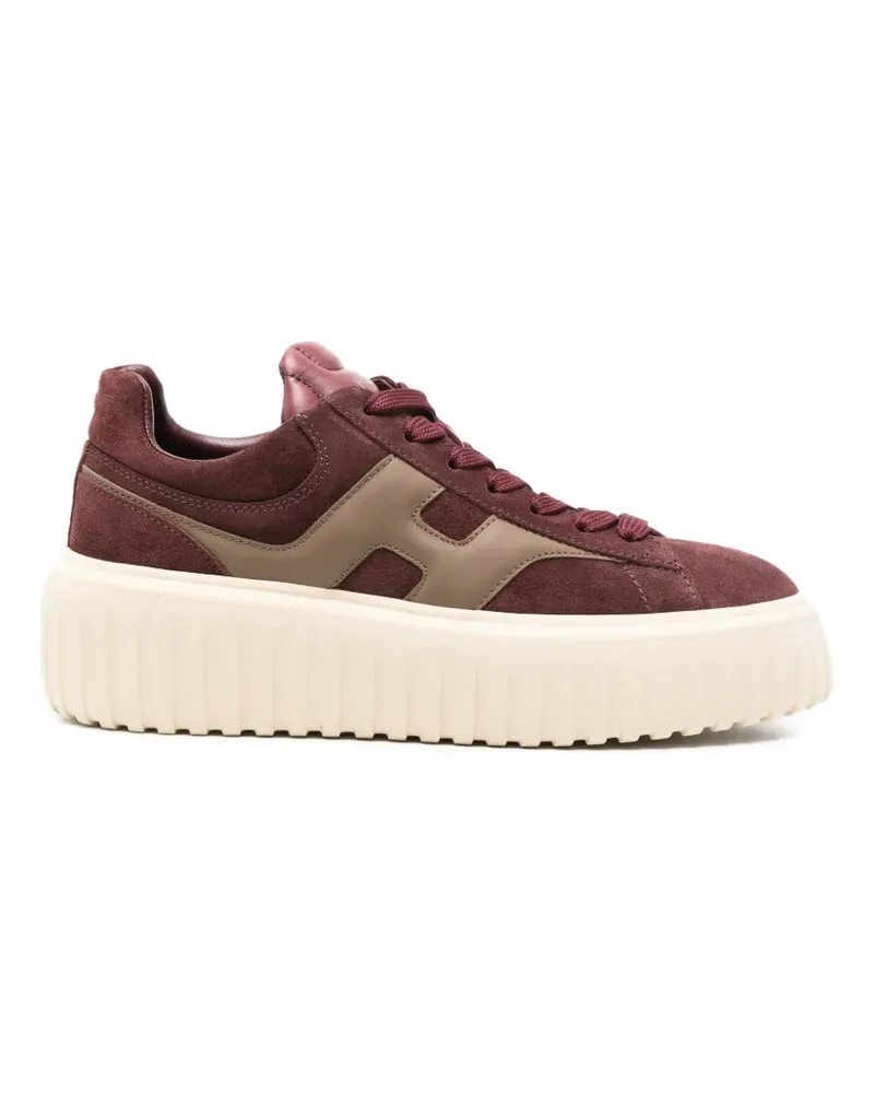 Hogan H-Stripes Sneakers mit Plateausohle - Rot Rot