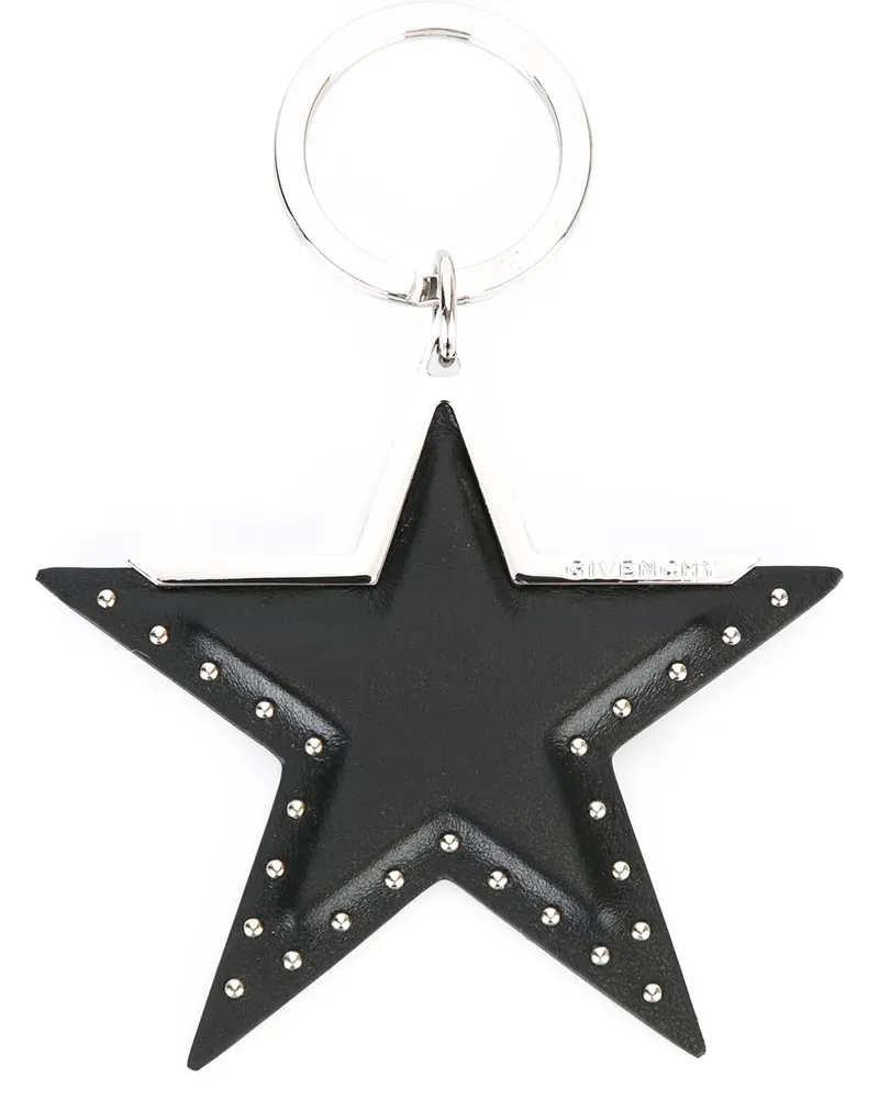 Givenchy Schlüsselanhänger mit Stern-Motiv - Schwarz Schwarz