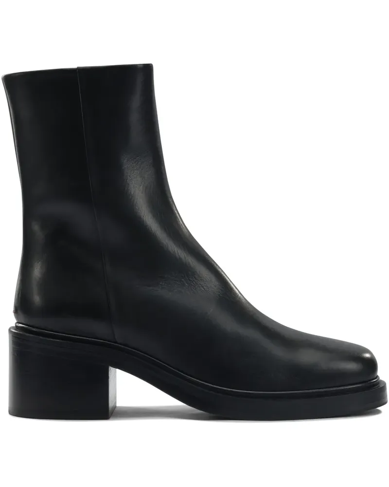 aeyde Teddy-Stiefel 65mm - Schwarz Schwarz