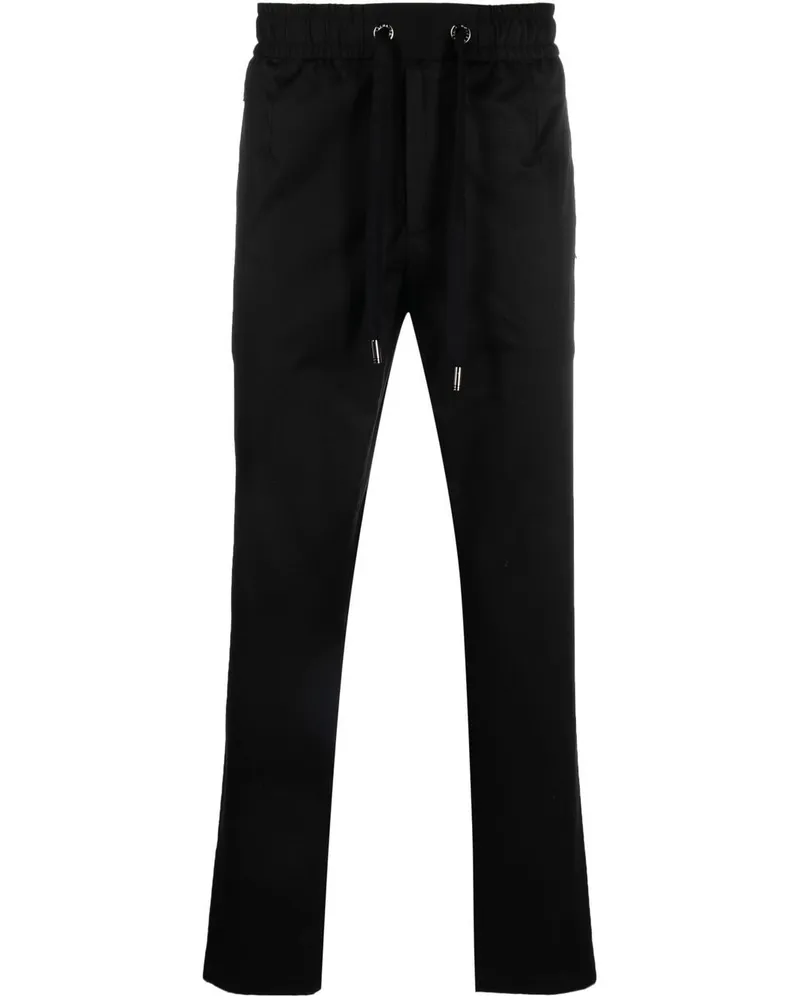 Dolce & Gabbana DG Essentials Jogginghose mit Logo-Schild - Schwarz Schwarz