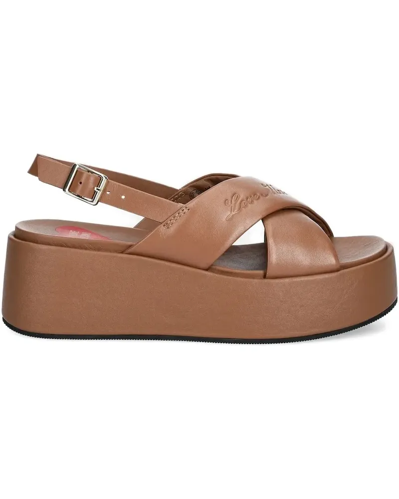 Moschino Klassische Sandalen - Braun Braun