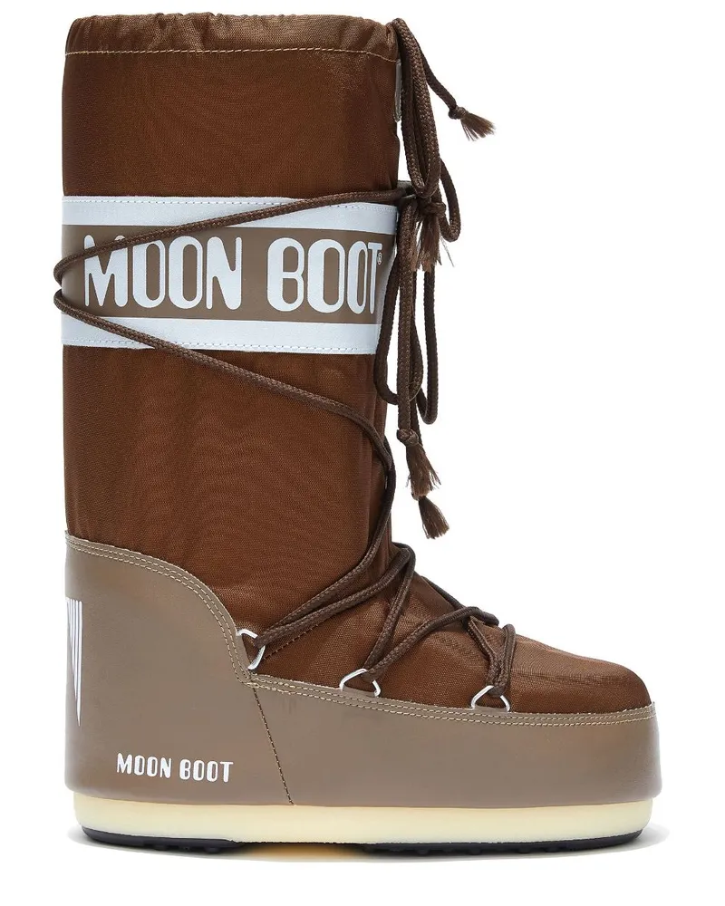 Moon Boot Icon Schneestiefel mit Logo - Braun Braun