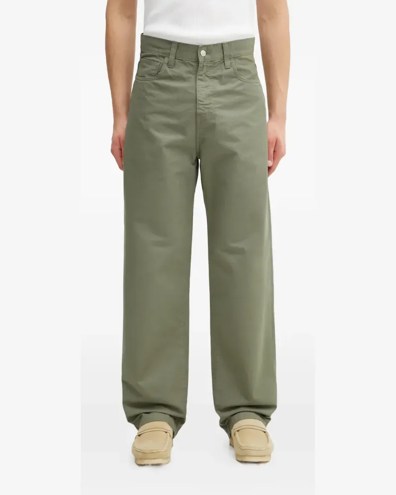 Carhartt WIP logo-patch trousers - Grün Grün