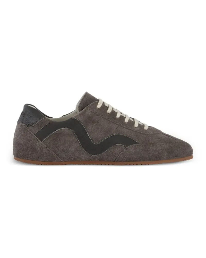 LARDINI Sneakers mit Shearling-Futter - Grau Grau