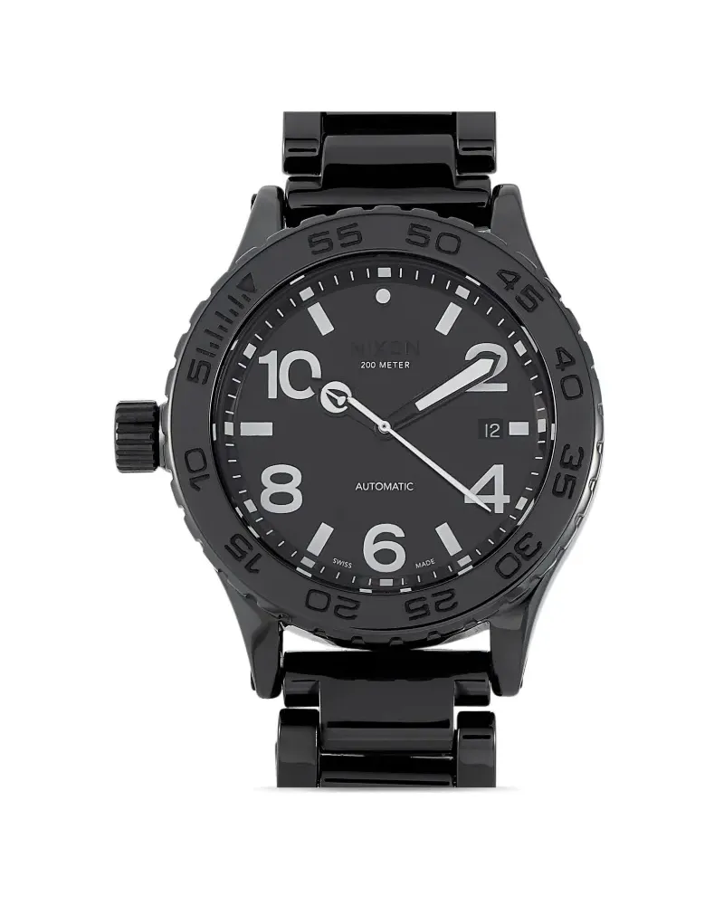 Nixon Lefty Automatic 42mm - Schwarz Schwarz