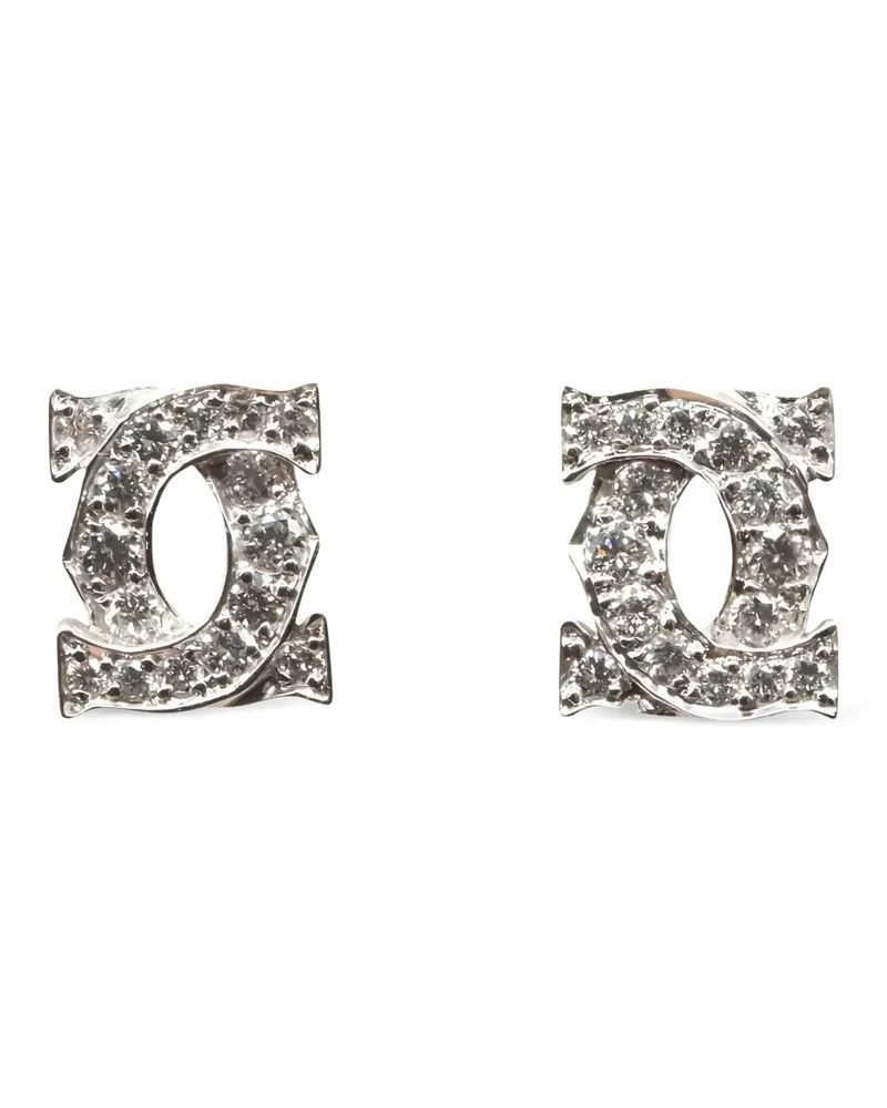 Cartier 2010s 18kt Weißgoldohrringe mit Diamanten - Silber Silber