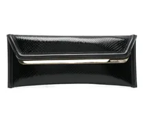Clutch mit Metallic-Detail - Schwarz