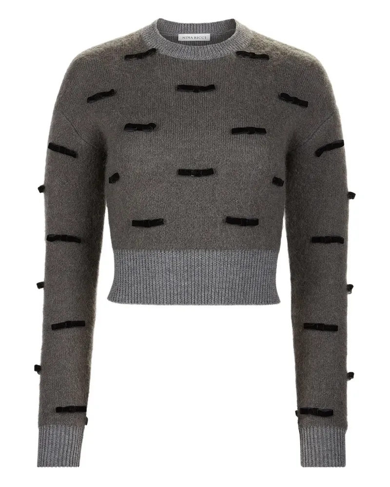 Nina Ricci Pullover mit Schleifendetail - Grau Grau